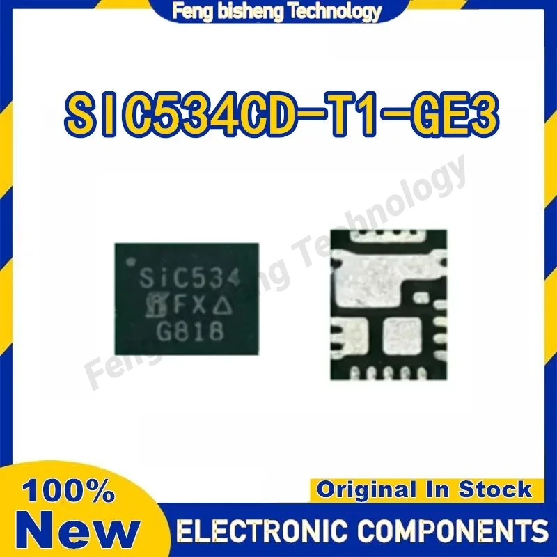 5PCS New Original SIC534CD-T1-GE3 SIC534 S1C534 QFN Package