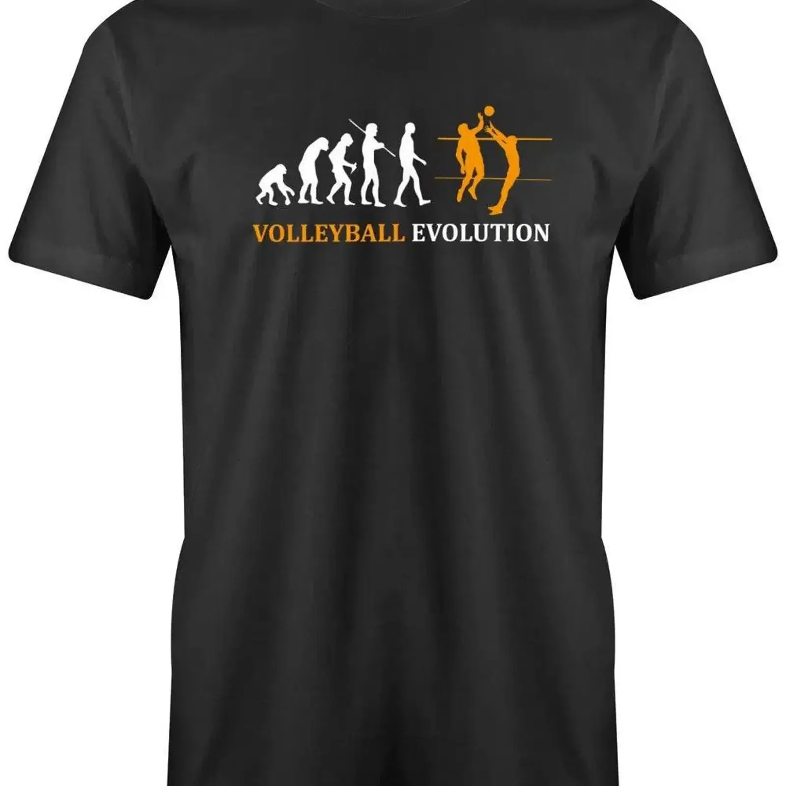 Volleyball Evolution Sportliches Volleyballer Motiv Herren T Shirt vintage Washed fashion Stylish Top For Everyday Wear graphic
