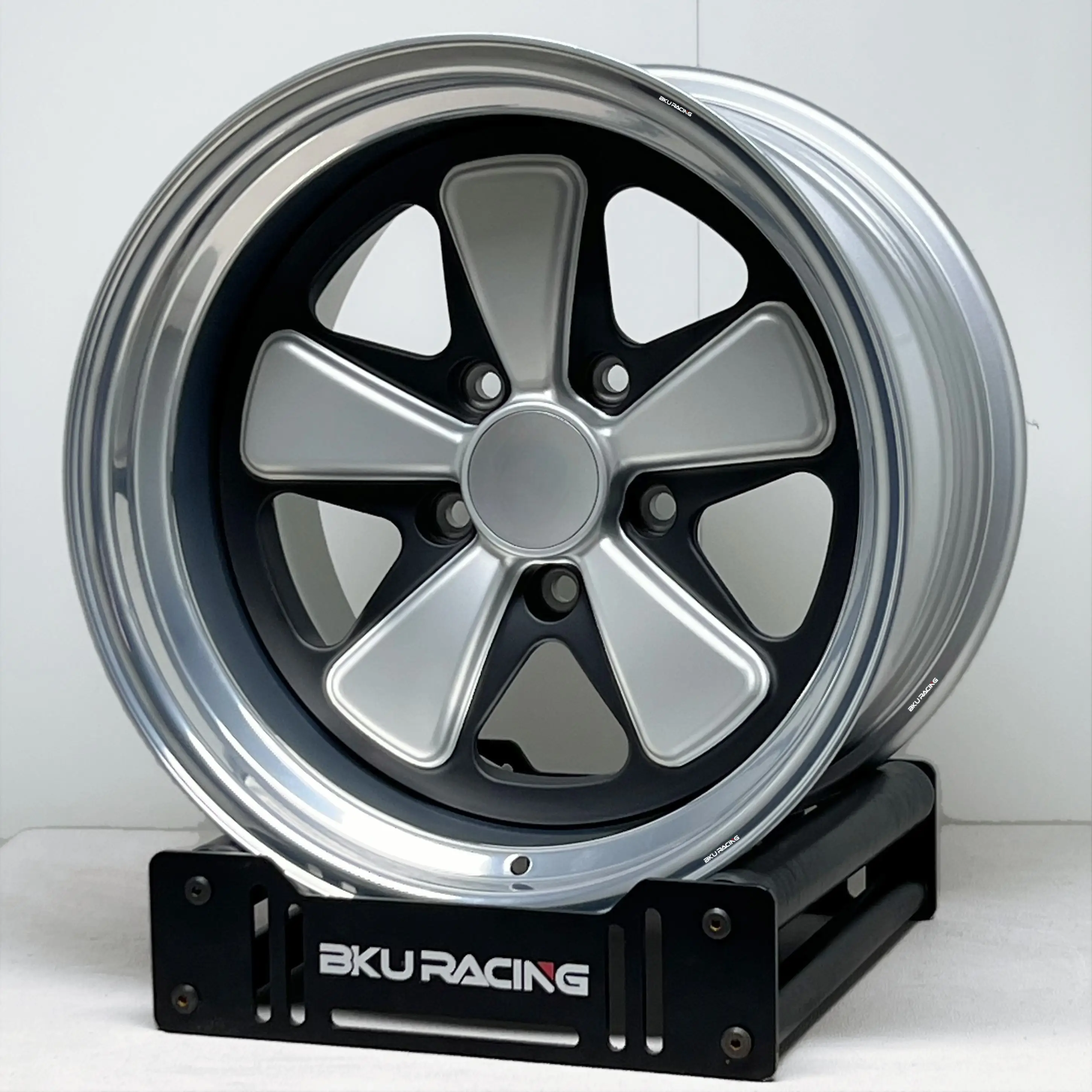 Bku 2 Piece Forged 19 20 21 Inch 5x130 Wheels for Porsche 911 992 991 997 GT2 GT3 RS Taycan 718 GT4  Deep Dish Polish Alloy Rims