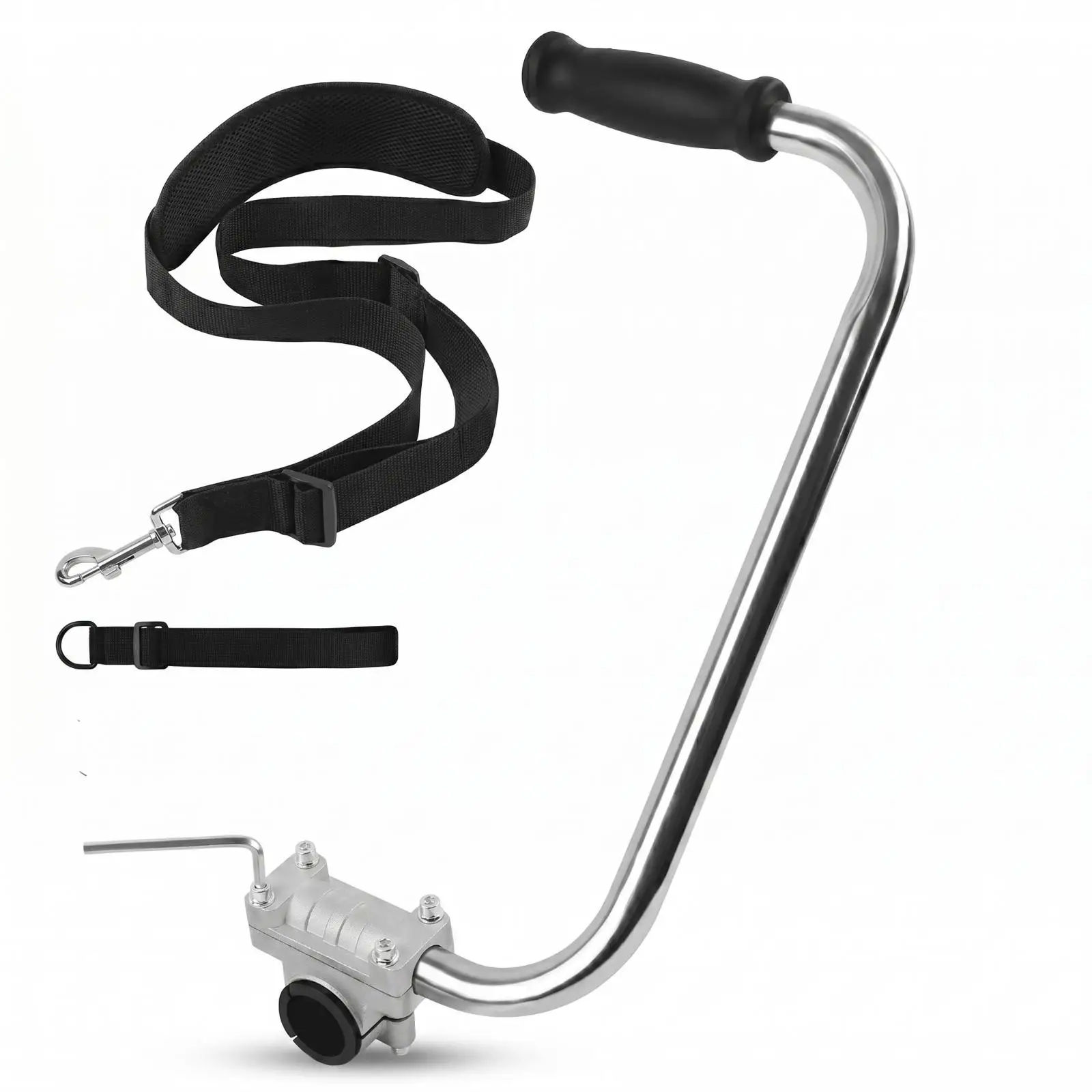 String Trimmer Handle with Clamp Ergonomic for Yard Work, Landscapers, Gardeners