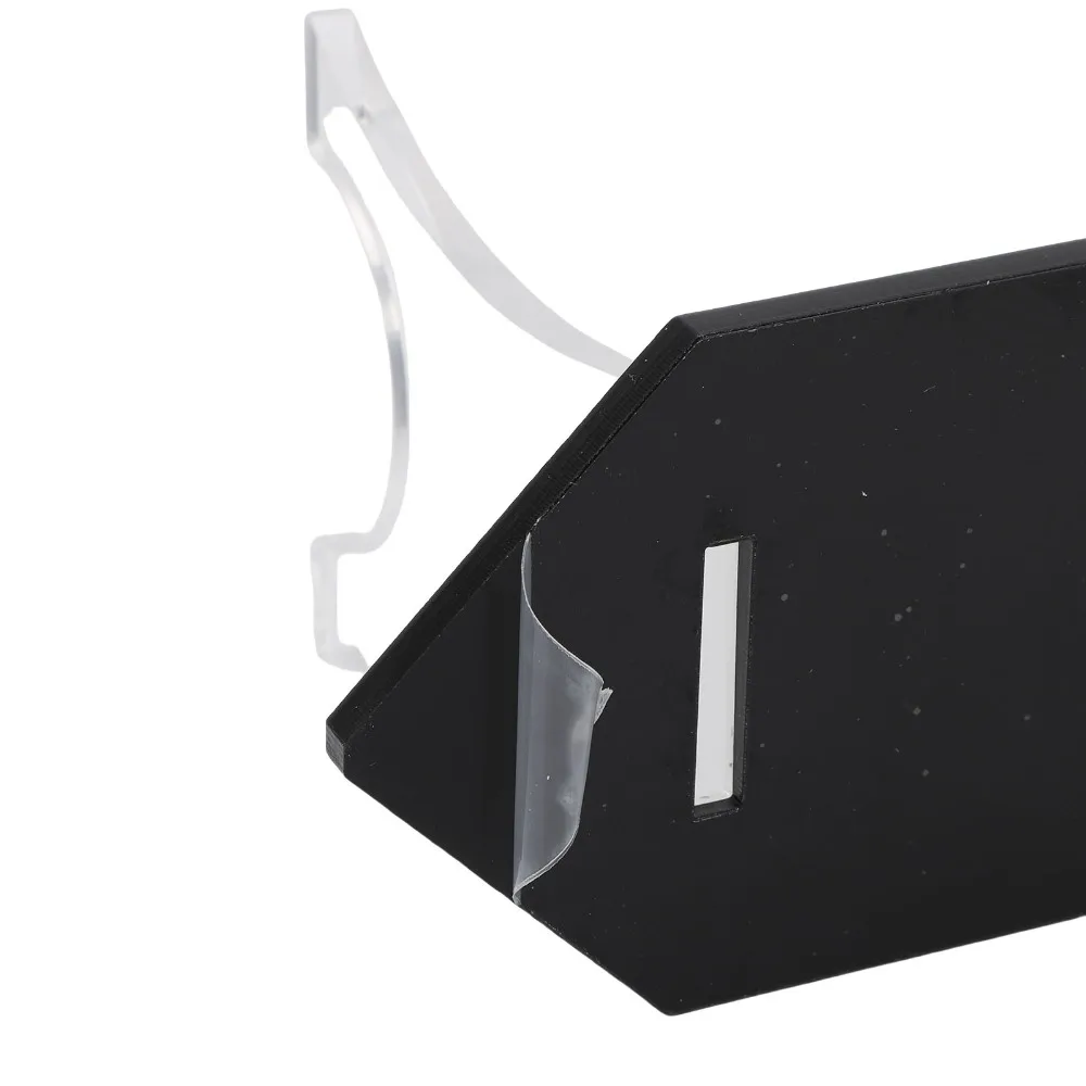 2Pcs Versatile Black Desktop Sword Rack Acrylic 24 x 6.5 x 8cm Sword Storage Rack Sword Display Stand For Sabres