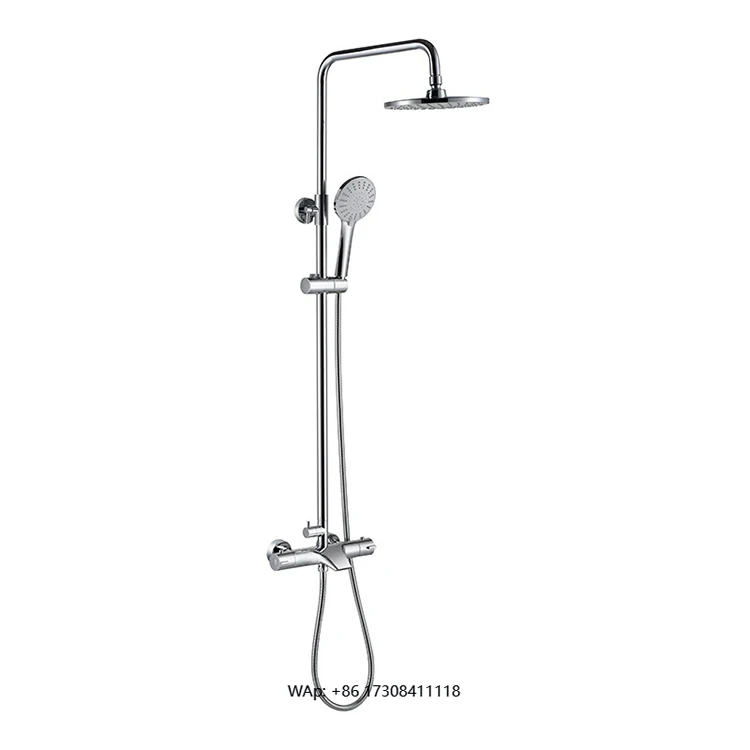 

Three Way Exposed Thermostatic Rain Shower Mixer Set