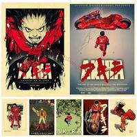 Akira Anime Vintage Poster  Kraft Paper Wall Art No Frame Retro Room Decor Home Living Wall Stickers