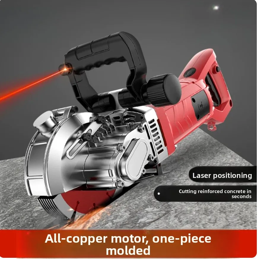 220V Electric Wall Chaser Handheld Laser Slotting Machine Electric Wall Grooving Cutting Machine Concrete Slotting Machine