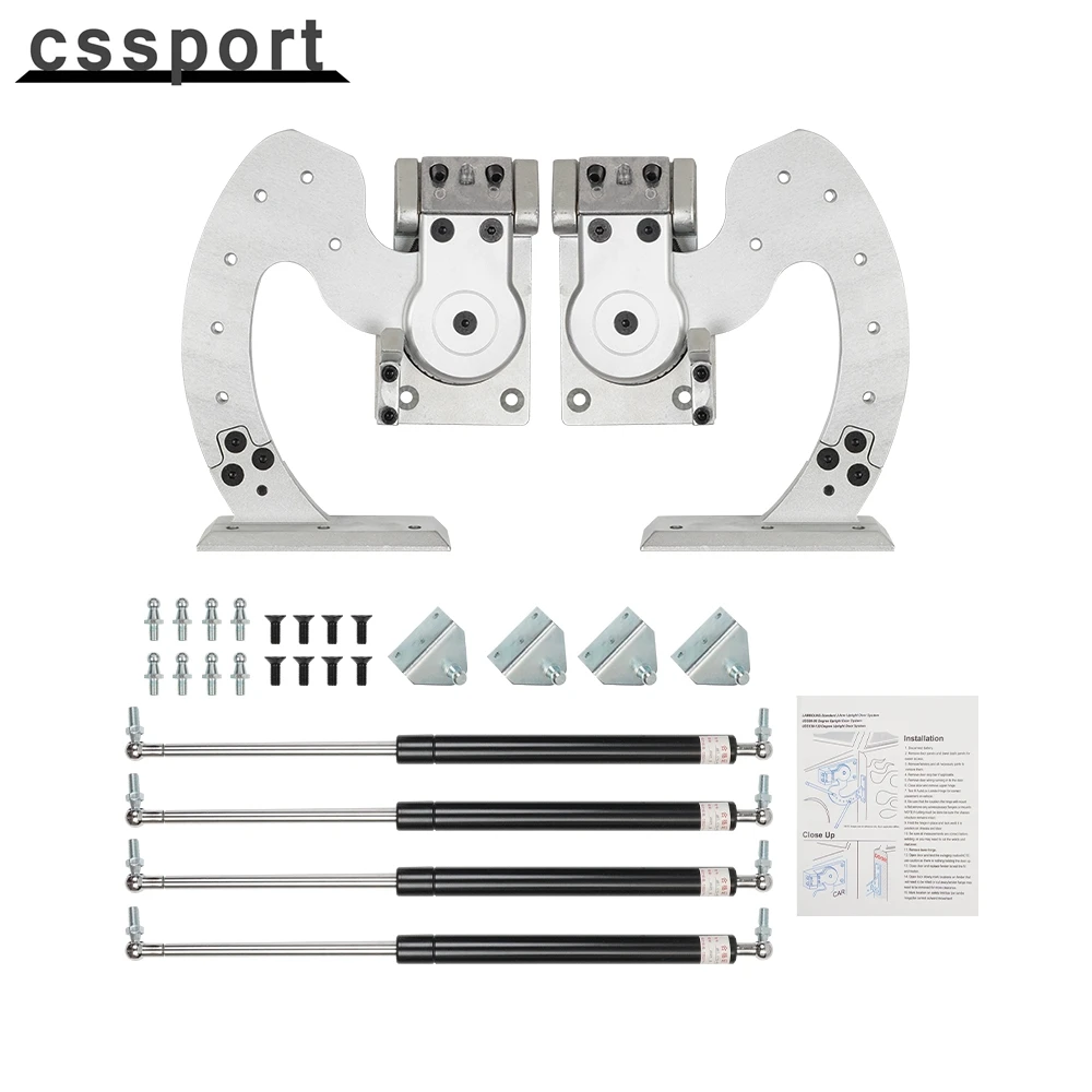 

Universal 2PC Scissor Doors Vertical Lambo Door Kit Bolt On Vertical Doors Adjustable 90 Degree For Lambo Chevrolet Nissan Mazda
