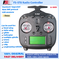 FLYSKY FS-ST8 2.4G Radio Transmitter ANT RGB Assistant 3.0 8CH 10CH FS-SR8 Receiver forRC Airplane Car Control