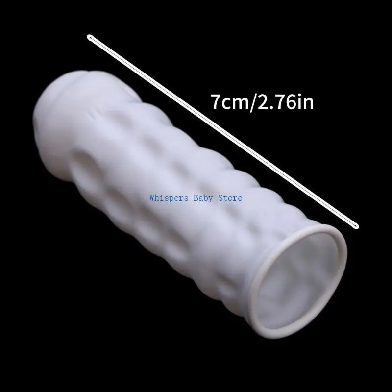 U90E 50 قطعة من مهود الأصابع المصنوعة من اللاتكس المضاد للانزلاق لمقاومة العرق وأكمام الأصابع المريحة لأعمال إصلاح الإلكترونيات
