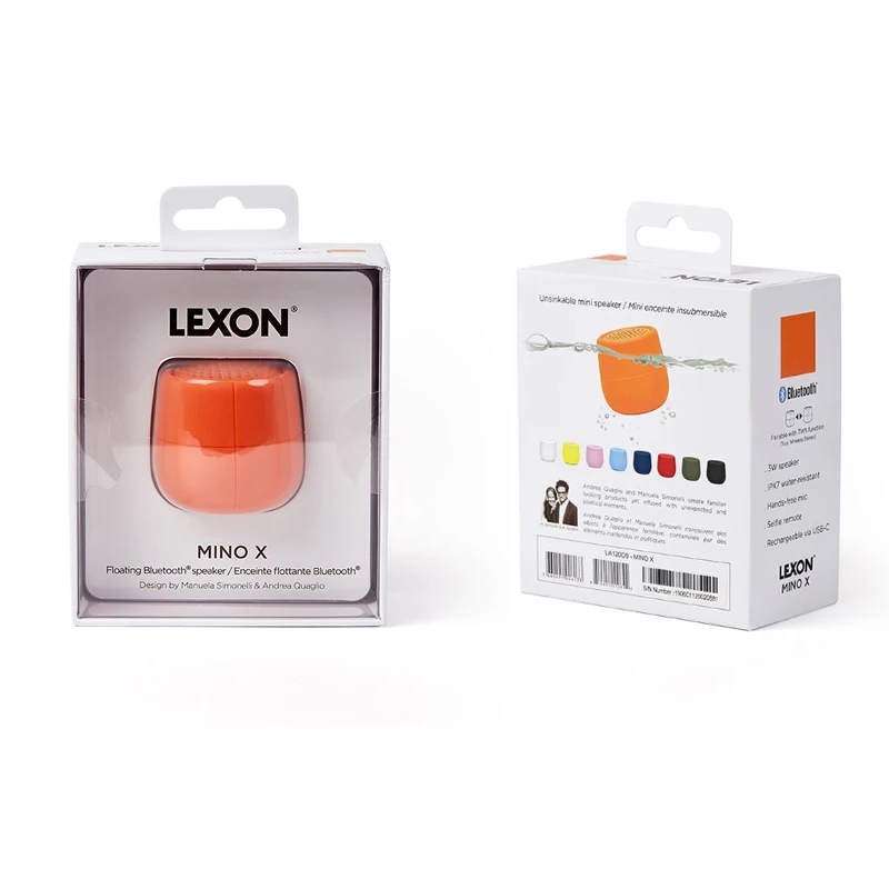 

LEXON MINO X LA120 Portable Bluetooth Speaker IPX7 Waterproof 46g Lightweight Design Home Mini Stereo Speaker