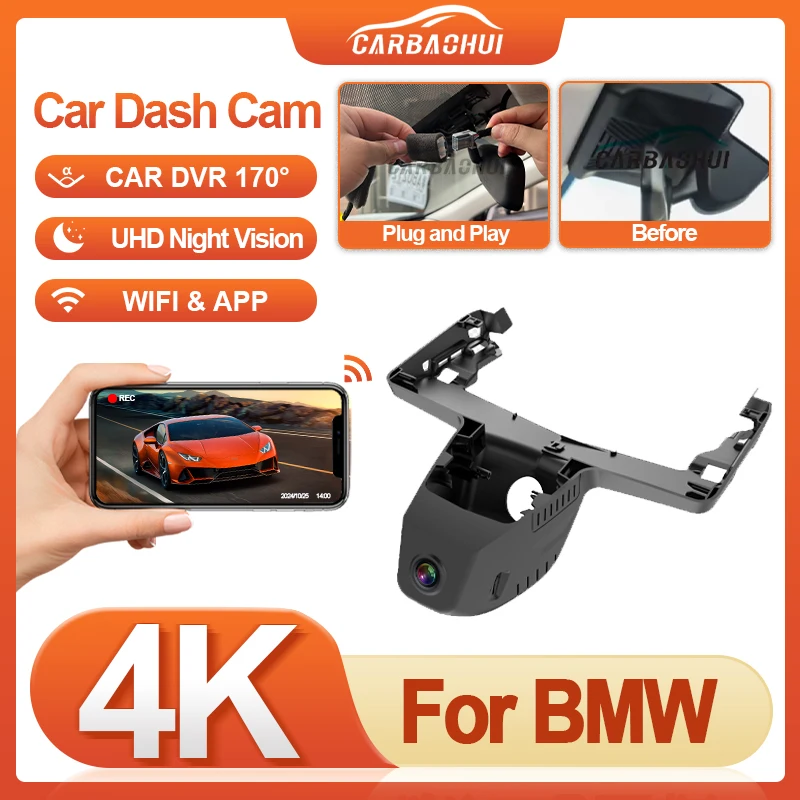

Dash Cam HD 4K 2160P Integrated OEM Car DVR Video Recorder WIFI Connection APP Control for BMW X1 iX1 U11 2023 2024 2025 2026