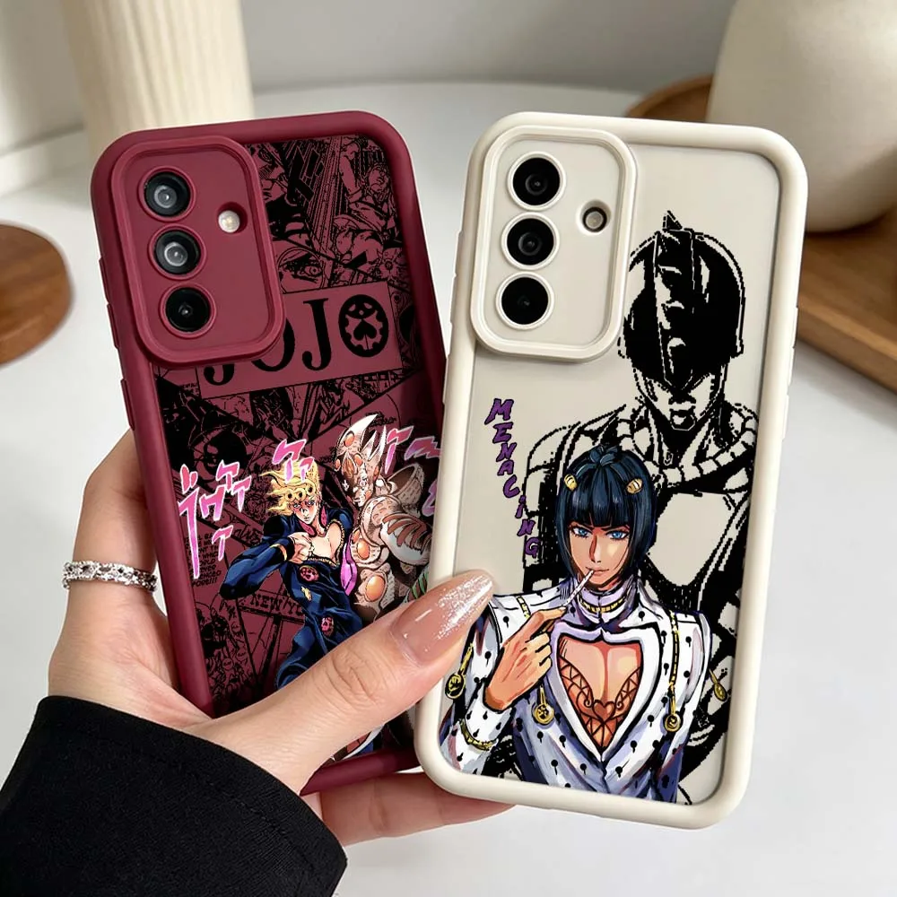 JOJO Handsome Phone Case For Samsung Galaxy A71 A57 A56 A55 A54 A53 A52s A17 A16 A06 Eye Ladder Silicone Cover