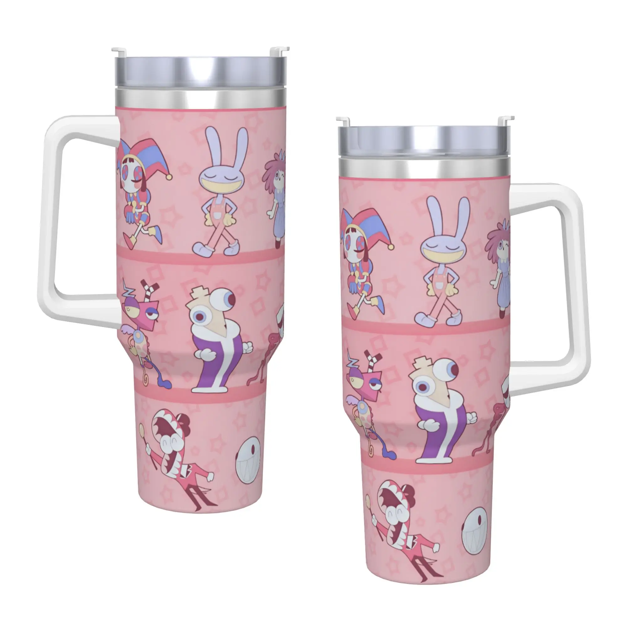 A-Amazing D-Digital C-Circus T-TADC Stainless Steel Tumbler  Travelist Coffee Mug With Straws and Lid Water Bottle