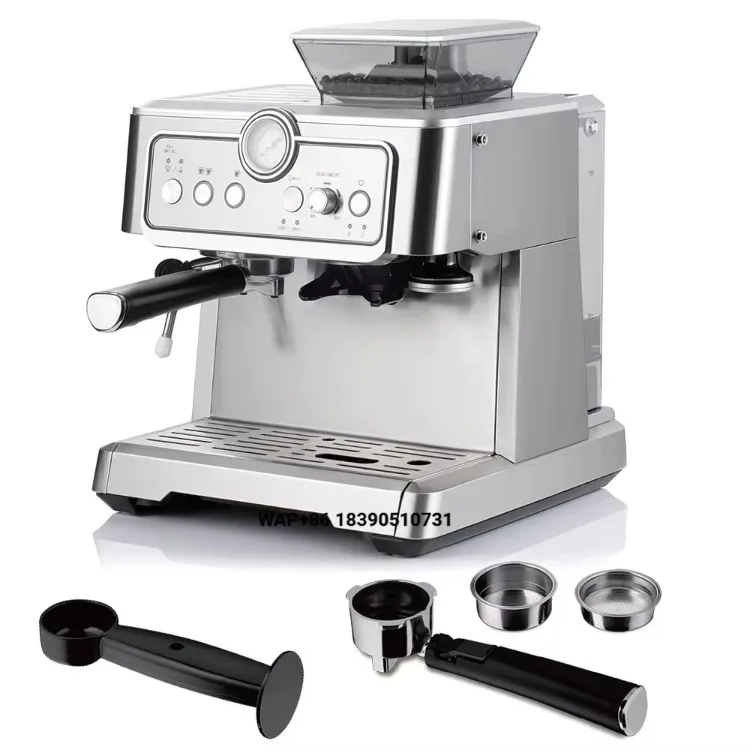 2.3L New Arrival Metal Professional Espresso Machine 15Bar Commercial Espresso Machine With Grinder for