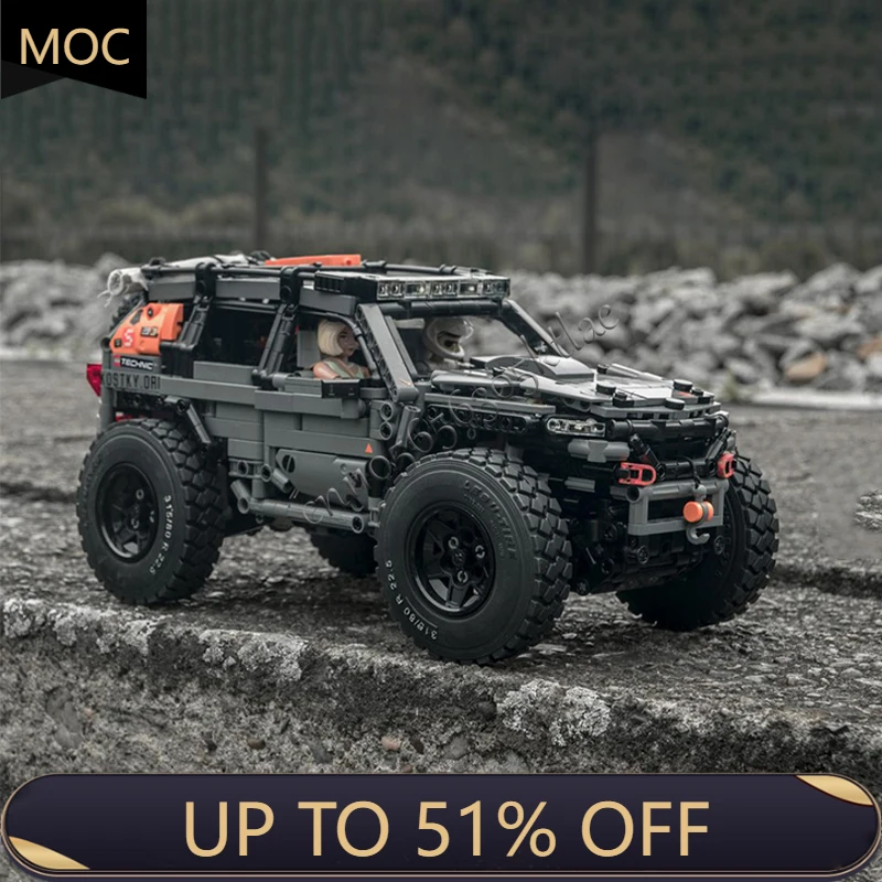 

1242 PCS MOC City Car Sport Version Off Road Vehicle Model Technology Building Blocks Creative Kids Toys Popular Birthday Gifts