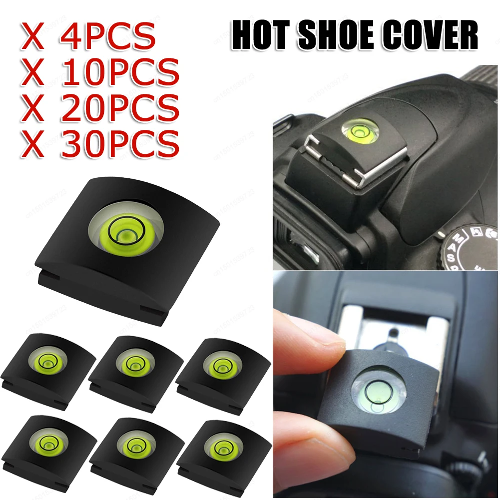 4-30pcs Flash Hot Shoe Cover Cap Camera Bubble Spirit Level DLSR Camera Accessories For Canon/Nikon/Pentax/Fuji/Sony A7/RX10 4