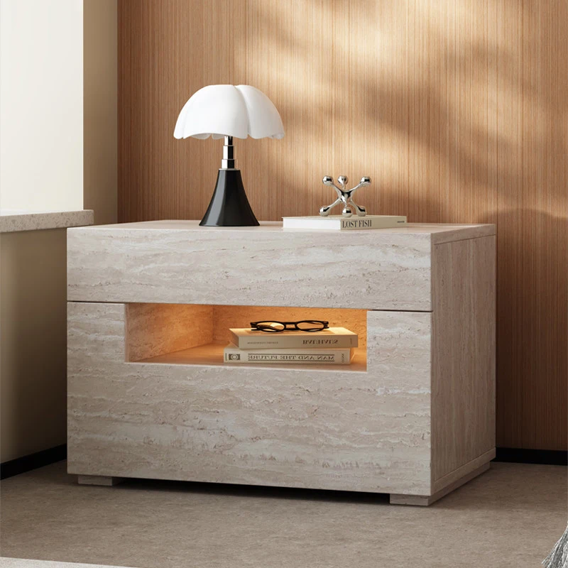 Unique Storage Simple Nightstands Aesthetic Trendy  Bedside Tables Cabinets Nordic Style Mesitas De Noche Bedroom Furniture