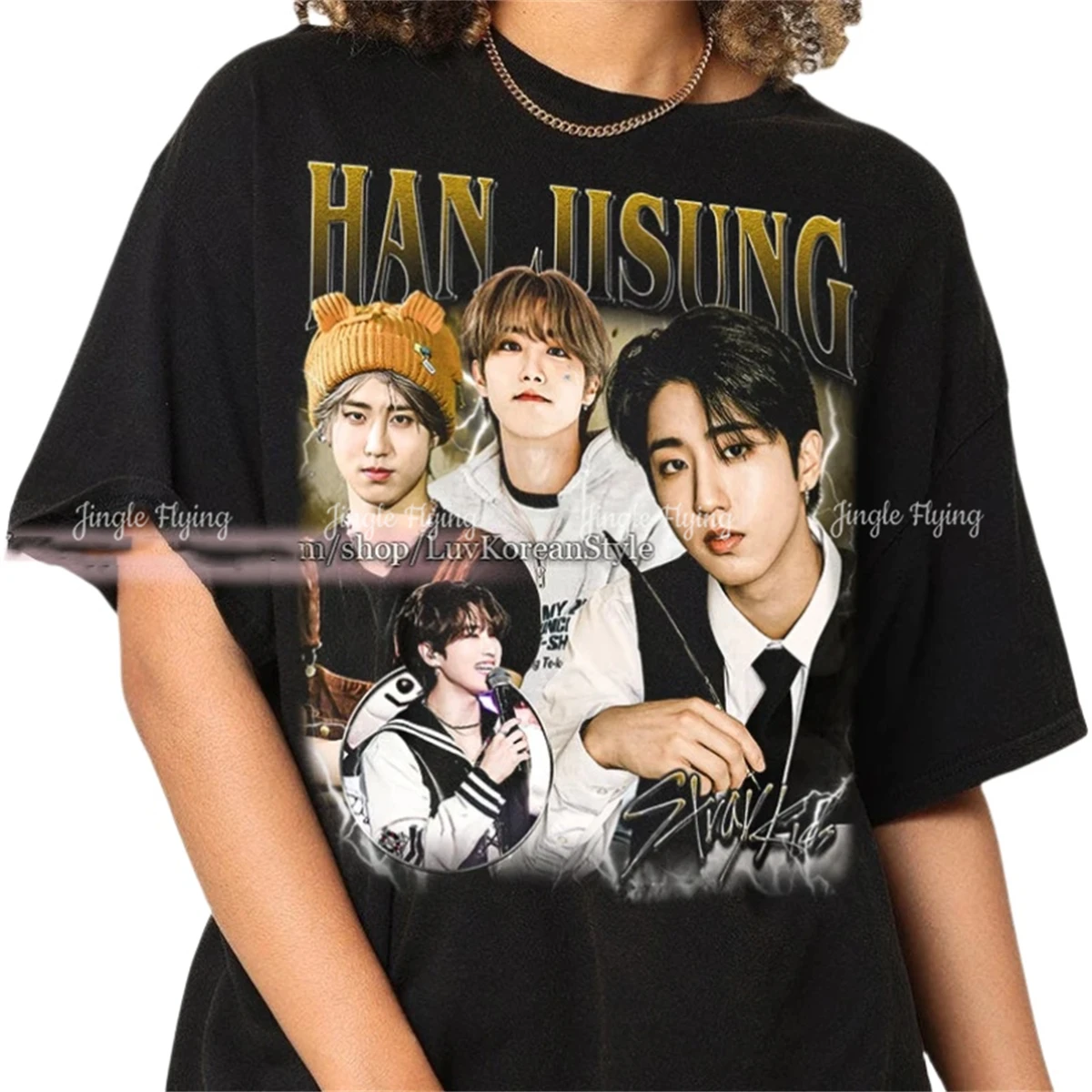 Limited Han Jisung koreanischen Pop T-Shirt Vintage Unisex Shirt Geschenk für Frau und Mann Premium T-Shirt