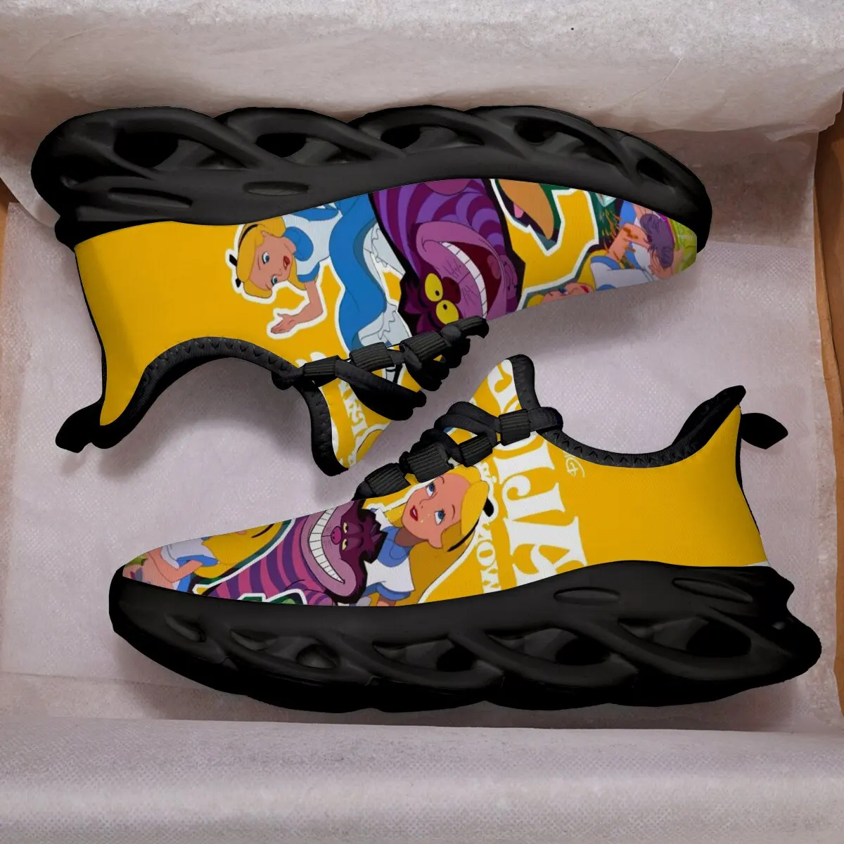 

Disney Kids Girls Shoes 2025 Alice in Wonderland Cartoon Characters Women Sneakers Casual Breathable Sports Running Shoes
