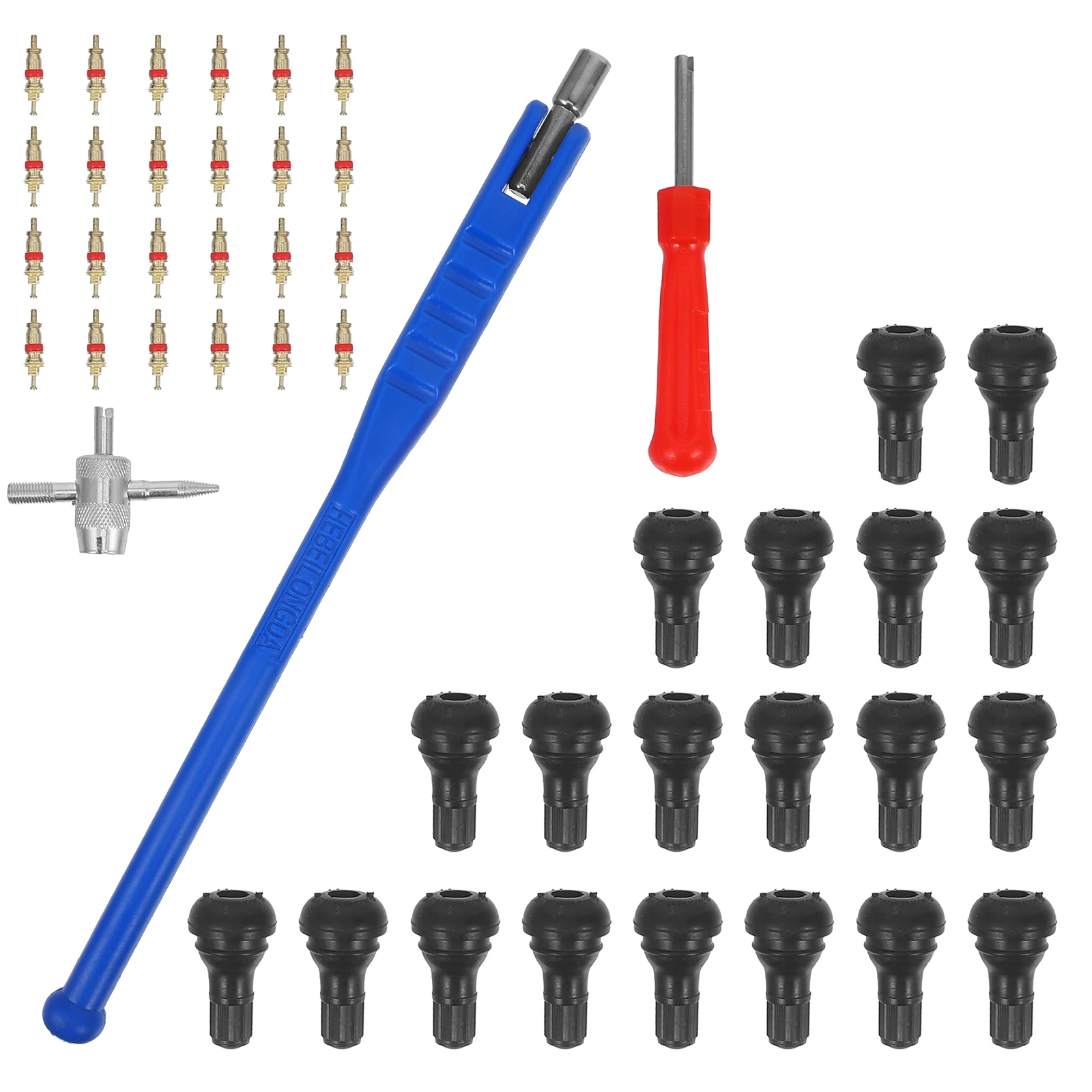 

43pcs Valve Core Wrench Set Durable Tools Tire Stem Puller Installer Remover Car Motorcycle Bike Off-road Vehicles