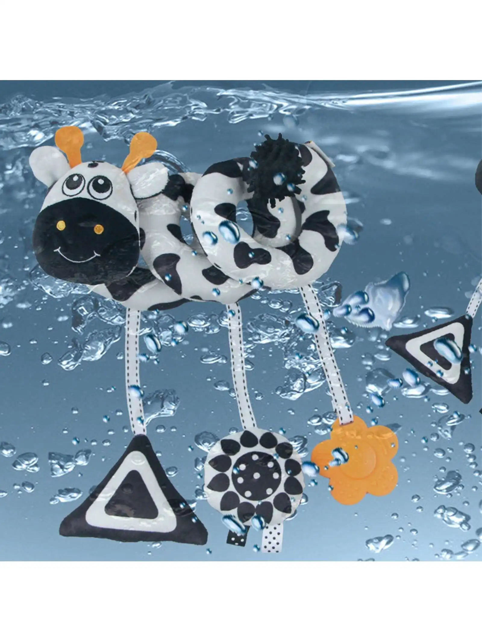 1pc zwart-wit dier baby mobiel windbell speelgoed, visuele stimulatie wieg speelgoed geschikt voor 0-3 jaar oude baby, pasgeboren cadeau