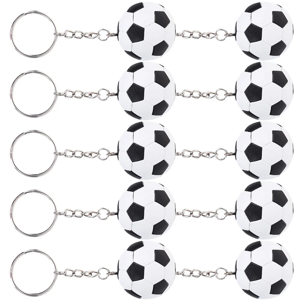 Football Keychain Soccer Theme Sports Key Portable Mini Keychains Decorative Bag Charms Pendant for Keys Backpack