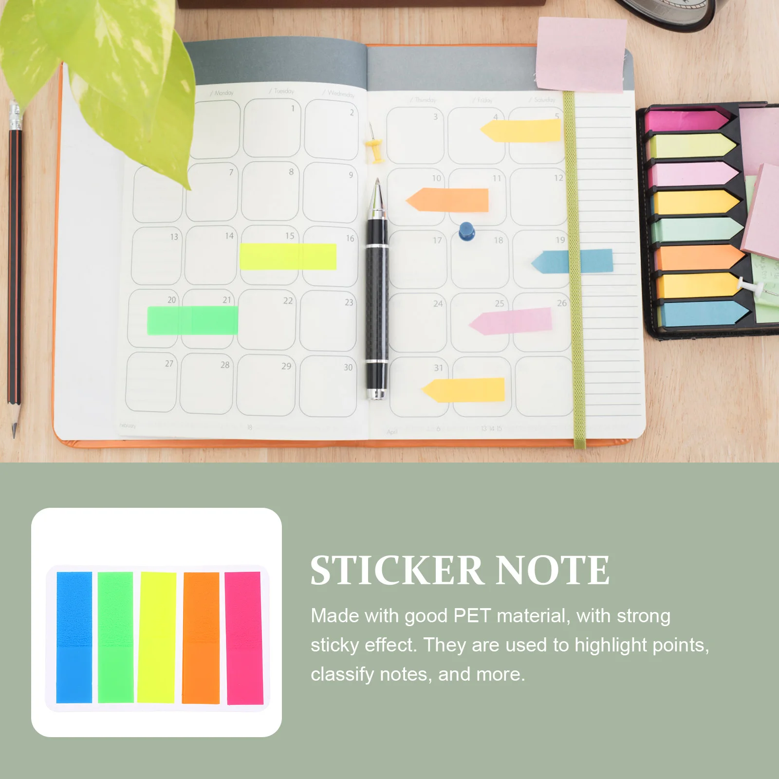 

2000 Sheets Pet Household Book Tabs Multi-Function Page Markers Convenient Sticky Tabs Portable Label Stickers Book Accessory