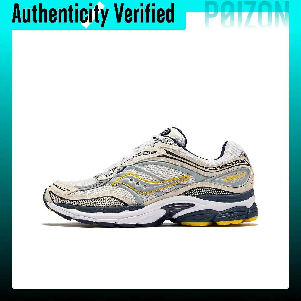 Saucony Pro Grid Omni 9 Low top Running Shoes Men's White Light Gray S70844-1
