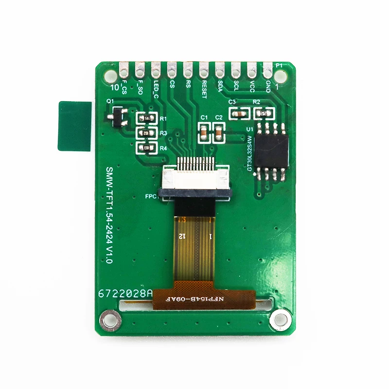 1.54 inch color TFT display module HD IPS 240x240 with font library square screen st7789 driver SPI color screen