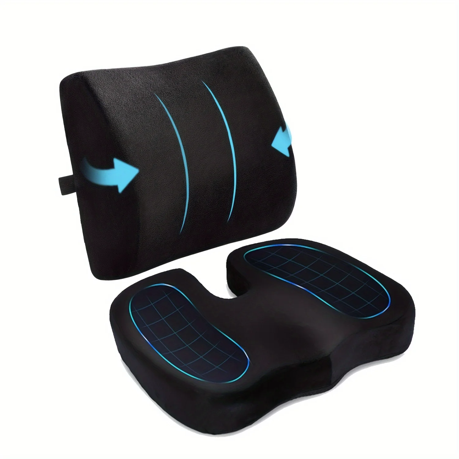 Ergonomisch zitkussen van traagschuim - Ideaal voor verlengd zitten - Auto, kantoor, thuis