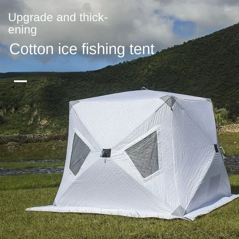 

YOUSKY Winter Camping Outdoor Winter Fishing Tent Cotton Warm and Thickened Ice Fishing House Easy To Carry Winter Fishing Tent