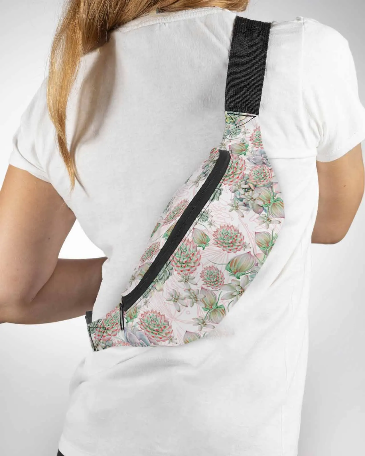 

Summer Watercolor Tropical Plants Phone Belt Bag Wallet Pouch Waterproof Banana Hip Bags Waist Bag Fanny Pack for Women Men