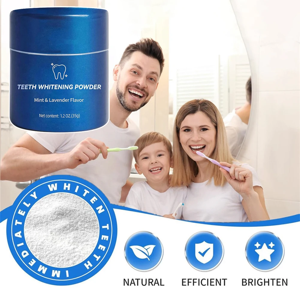 Tooth Whitening Cleansing Powder Breath Refreshing Teeth Cleansing Oral Care Whitening Powder Intensive Stain Removal Teeth Care