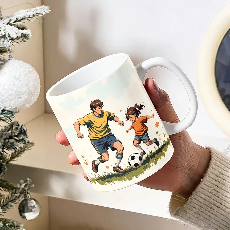 Joyful Moments Soccer-Themed Button-Up Print Mug with a bottle opener function of 2026 Major Football Event