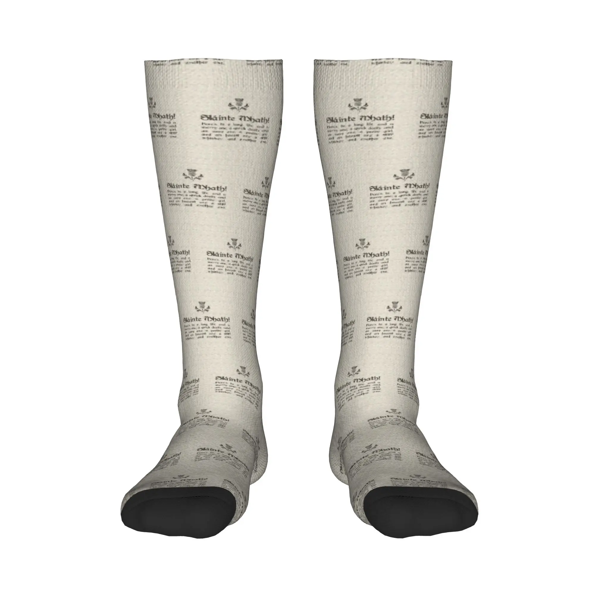 

All Seasons Crew Stockings Slainte Mhath - Scottish Toast - с носками Thistl Модные длинные носки Аксессуары для мужчин и женщин