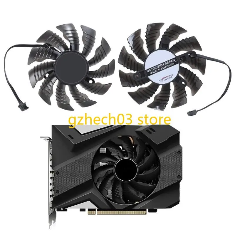 

G2AC 82 мм 3PIN видеокарта вентилятор охлаждения для охлаждения GTX1650 Super ITX Mini Mini Grasscard Coolers Fan Radiators
