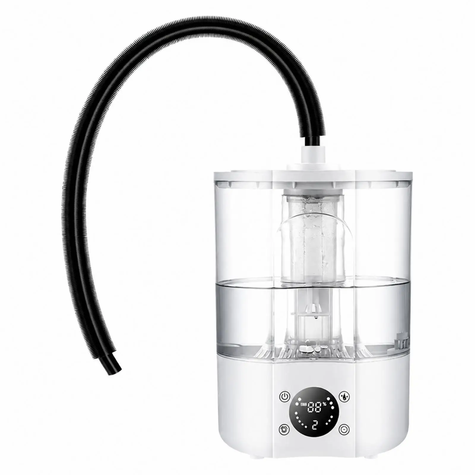 Reptile Humidifier with Transparent Water Tank Neutral Mist Mode Reptile Mist Humidifier with Flexible Mist Tube Compact for