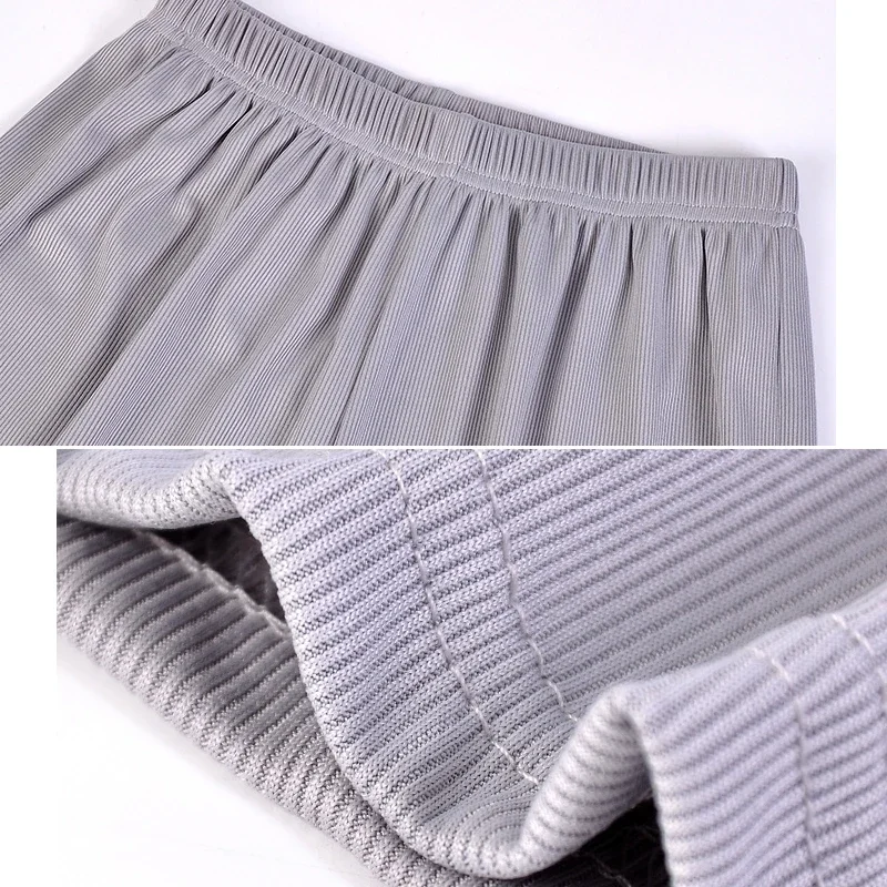 Shorts Dames Ademend Zomer Knielengte Casual Kort Effen Zachte elastische taille Losse all-match kleding Wijde pijpen broek Tiener