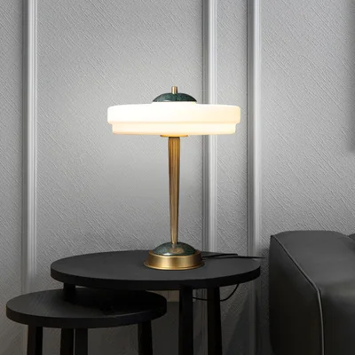 Factory Luxury Marble Table Light Decoration  Living Room Sofa Corner Several Study Bedroom Bedside Copper Brass Table Lamp