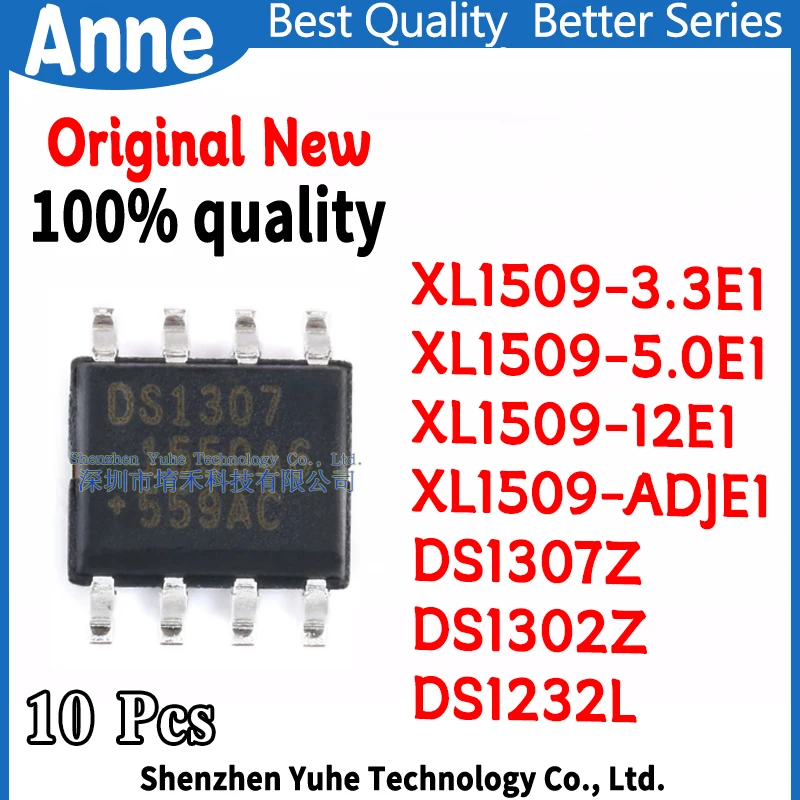 (10piece)100% New XL1509-3.3E1 XL1509-5.0E1 XL1509-12E1 XL1509-ADJE1 DS1307ZN DS1307Z DS1302ZN DS1302Z DS1232L SOP-8 Chipset
