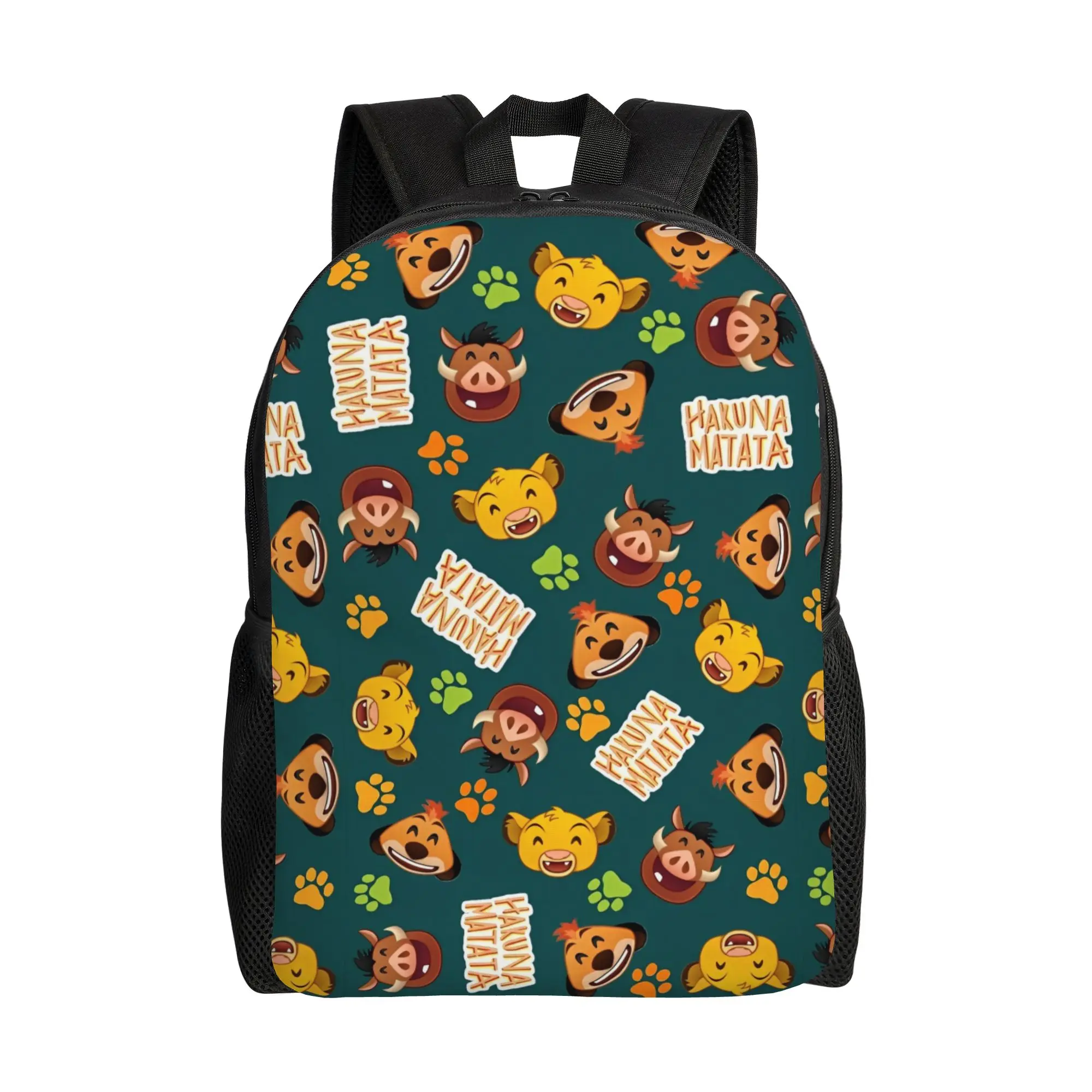 

Рюкзак с изображением Короля Льва Симбы, мультяшный рюкзак для тренировок, женские и мужские школьные сумки Kawaii, красочный легкий рюкзак