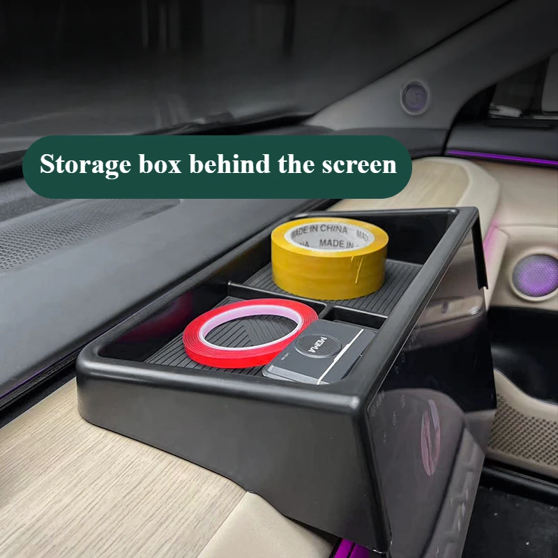 Für Chery EXEED Sterra ET Zentrale Steuerung Dashboard Lagerung Box Bildschirm Navigation Zurück Lagerung Box Änderung Zubehör