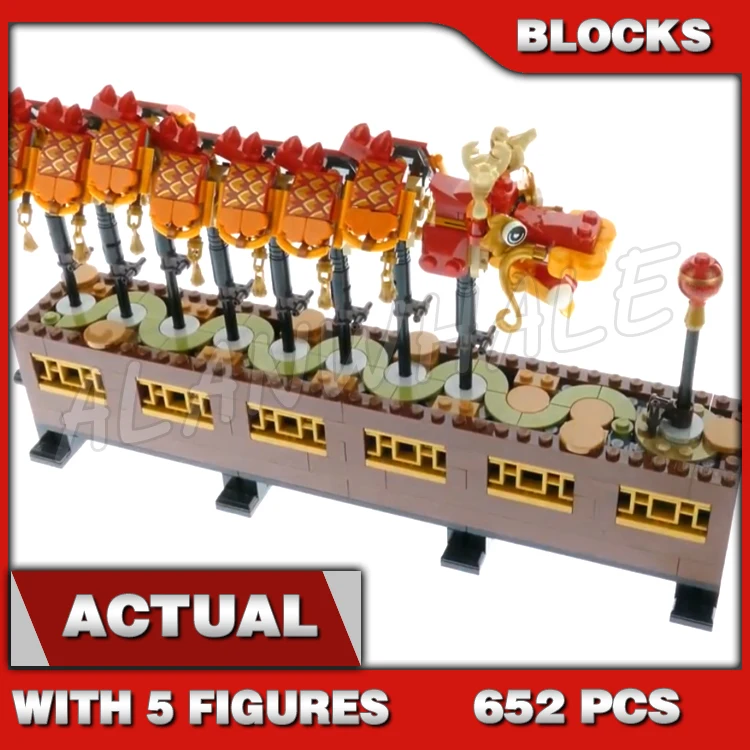 646 pezzi di Capodanno cinese Cena Festival Casa Tavolo da pranzo Asia Esclusivo SY1475 Building Block Toy Compatibile con il modello