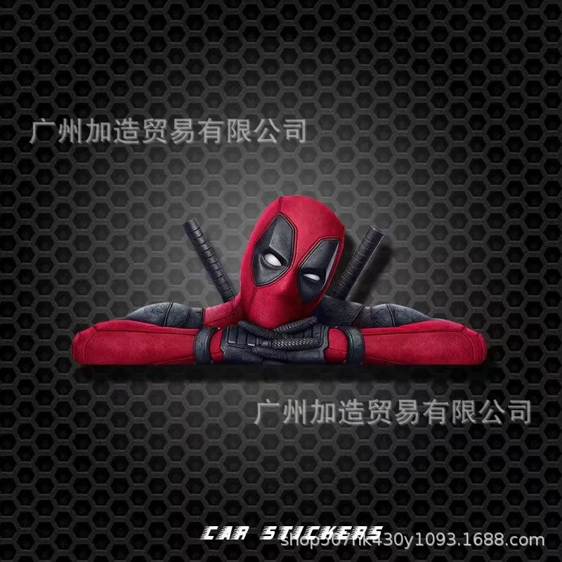 Deadpool Wolverine Decal Cartoon Sticker Waterproof Stickers Decorated Car Decals Personality Creativity Sticke Hiding Scratchs