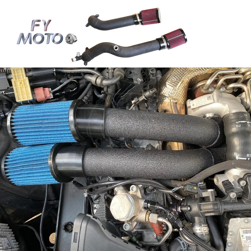 Aluminum Cold Air Intake Kit For AUDI For S6 For S7 For RS6 For RS7 4.0T With Filters