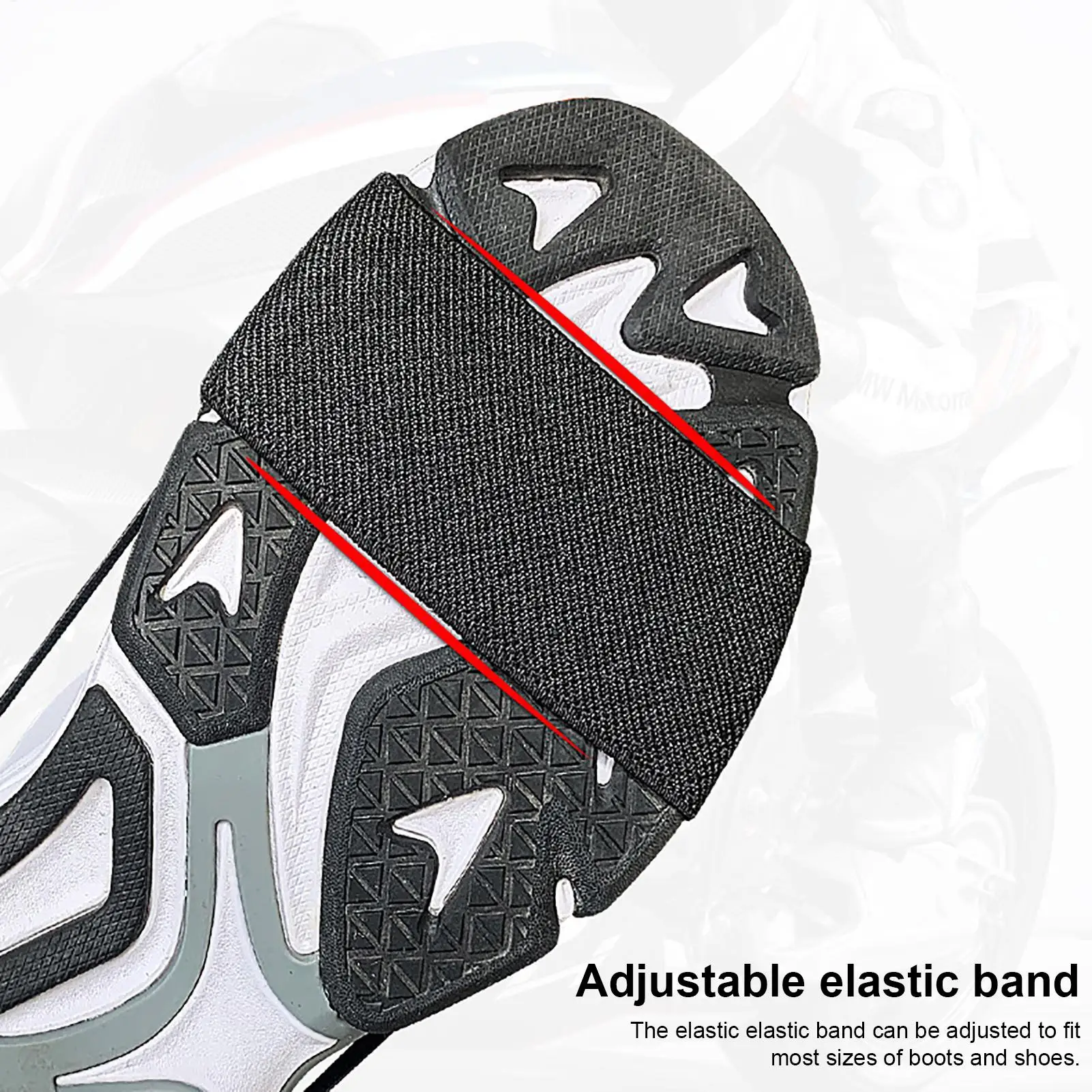 دراجة نارية التحول الوسادة المضادة للانزلاق والعتاد غطاء أحذية دراجة نارية الأحذية غطاء حامي وسادة الملحقات