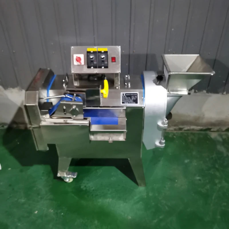 

Vegetable Cutter Machine Double-head Vegetable Slicing Machine Commercial Electric Potato Cutter Automatic Cutting Machine