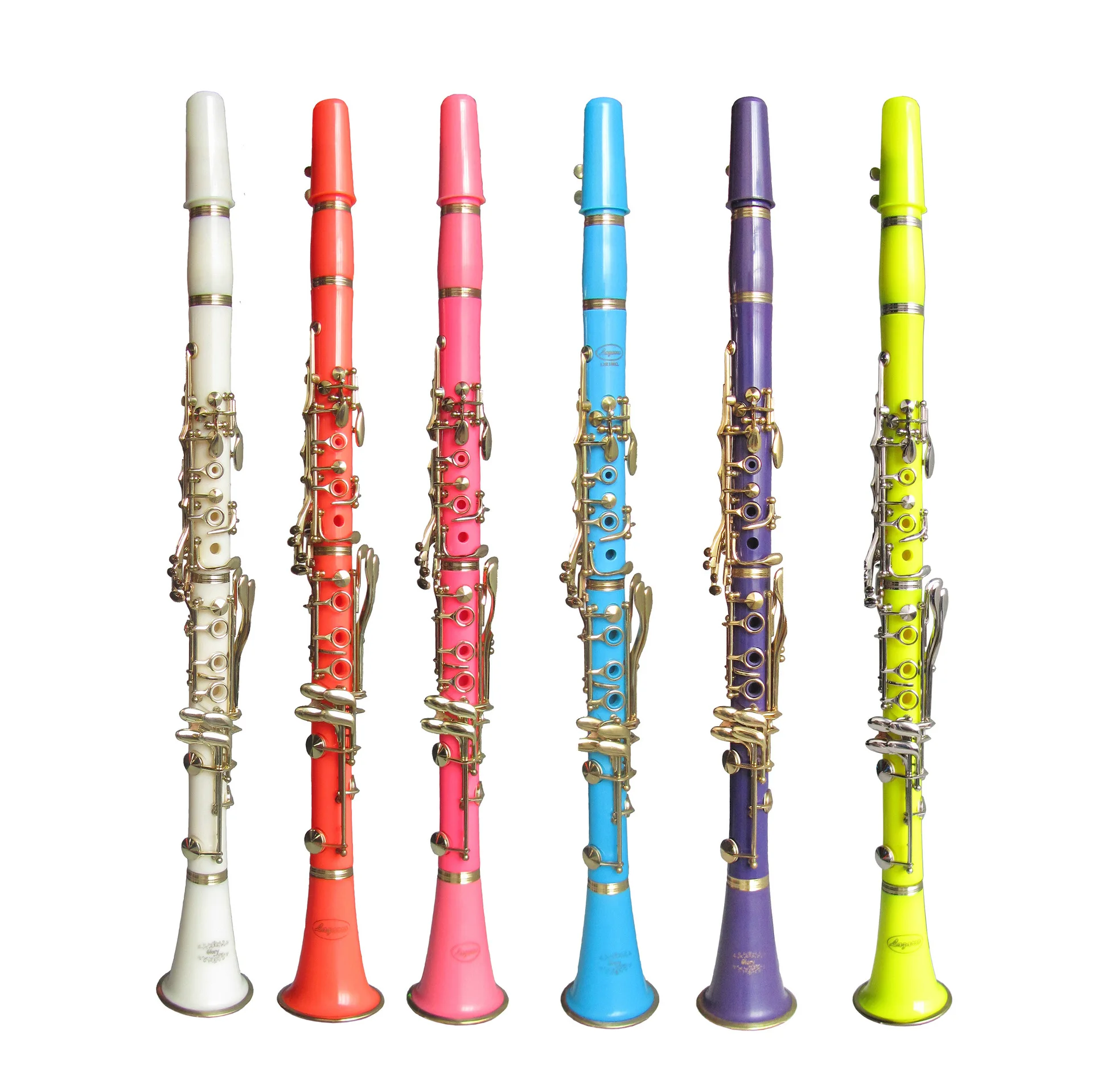 Popular Wind Instrument Clarinet Colorful ABS 17 Keys Bb Tone Clarinet