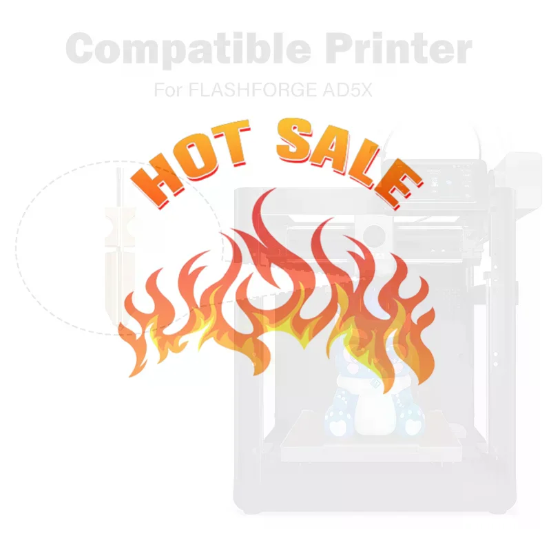 

For Flashforge AD5X Nozzle Upgrade Detachable 0.25 0.4 0.6 0.8mm For Flashforge AD5X Hotend Extruder Quick Release Heater Block