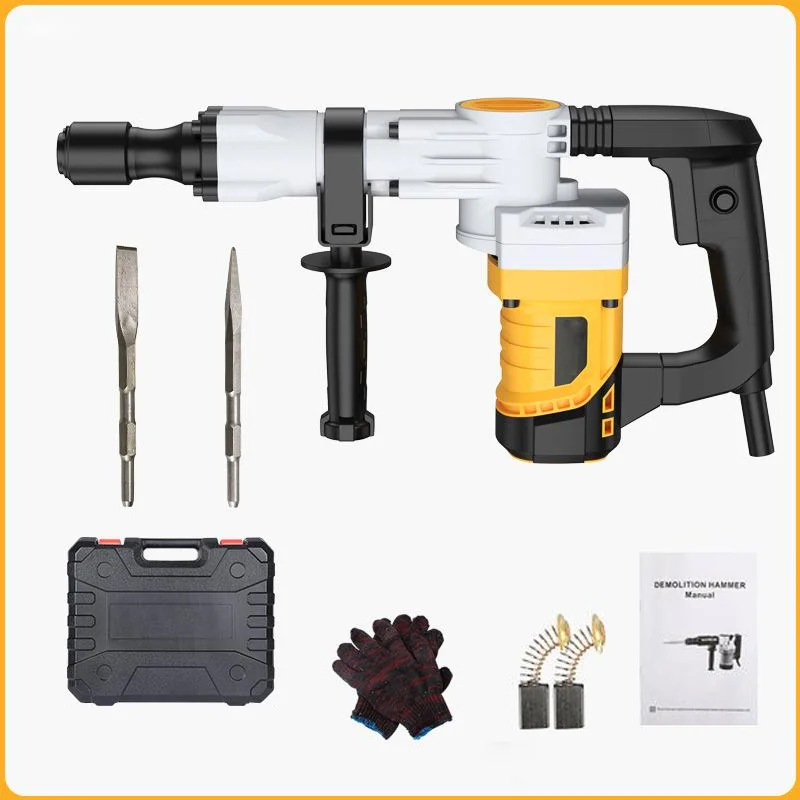 110V/220V Rotary Hammer Corded Drills Heavy Duty Chipping Hammers Electric Demolition Variable Speed Power Tool for Concrete