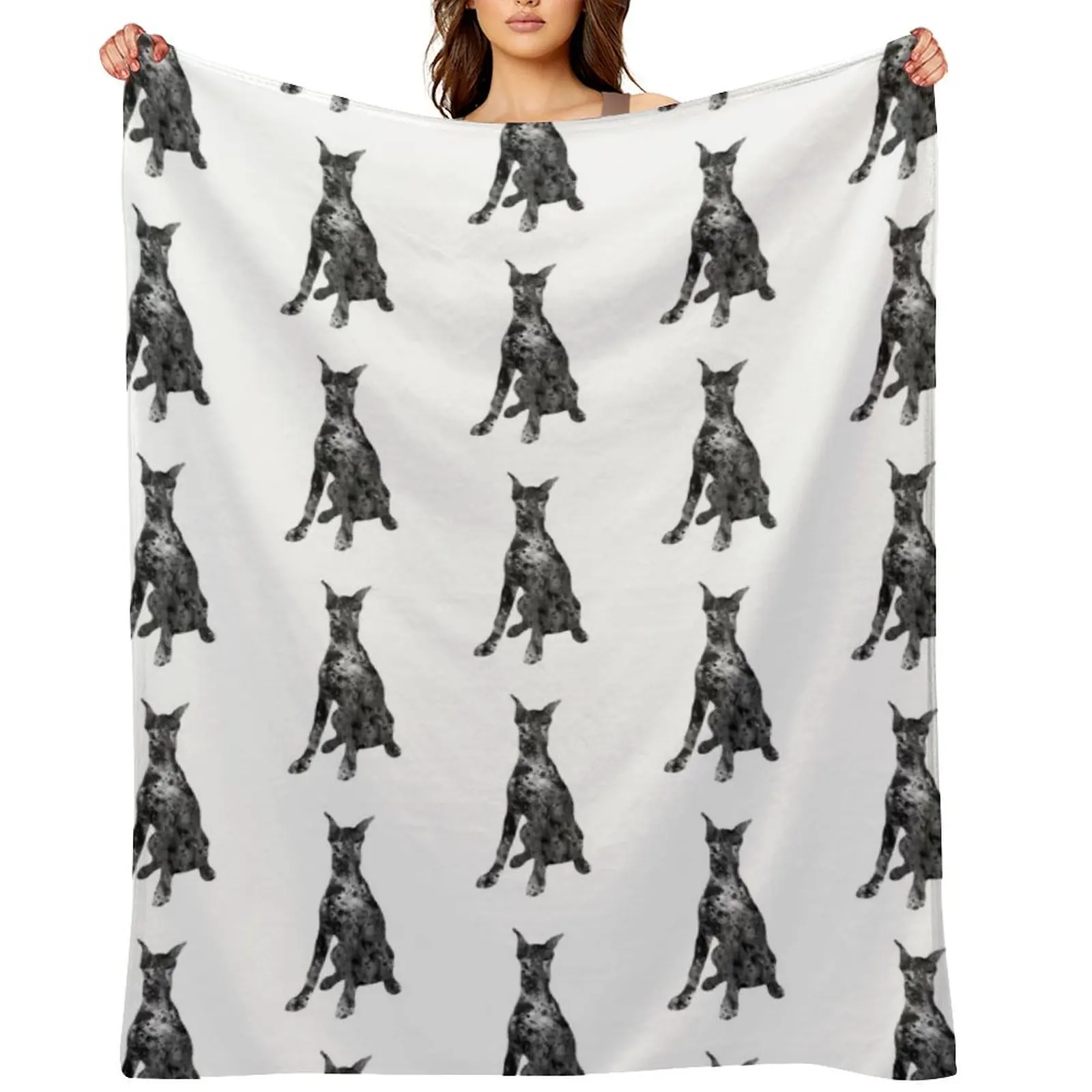 

Doberman Throw Blanket Travel Single Plaid on the sofa christmas gifts Blankets