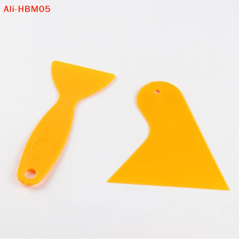 

(HB05)Car Window Tinting Tools Yellow Squeegee Glass Window Film Headlight Film Triangular Squeegee